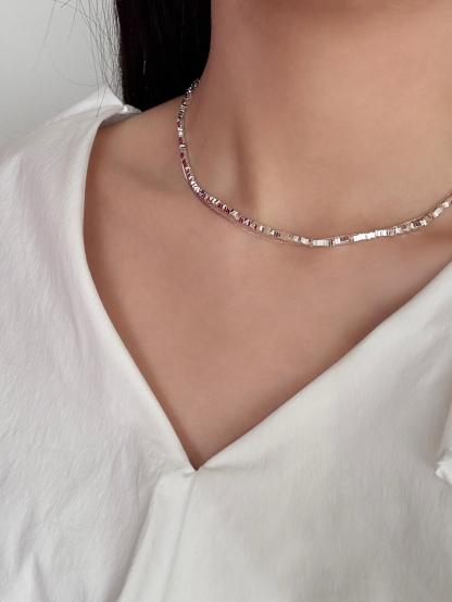 Seul-Gi Double Layer Shimmering Necklace
