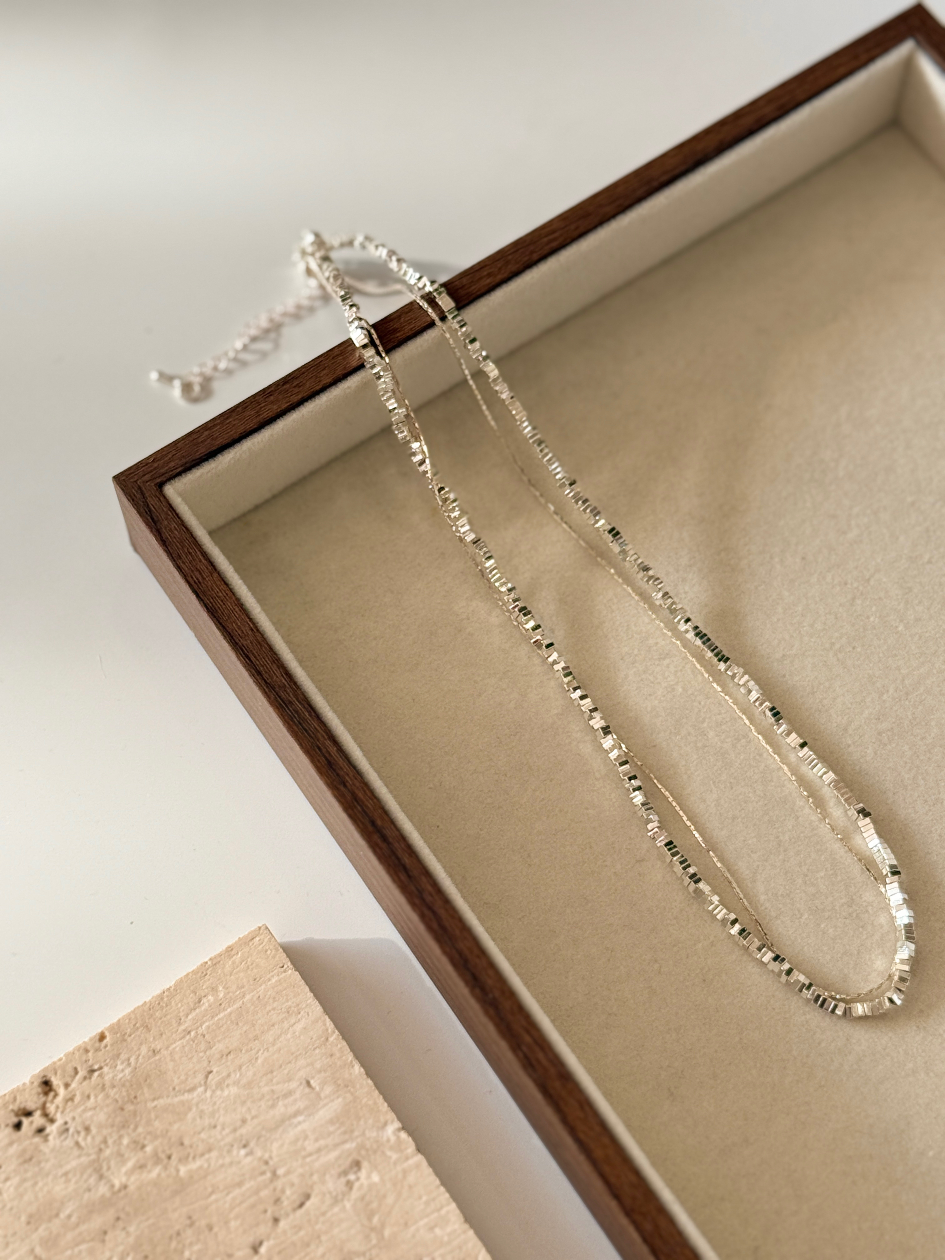 Seul-Gi Double Layer Shimmering Necklace