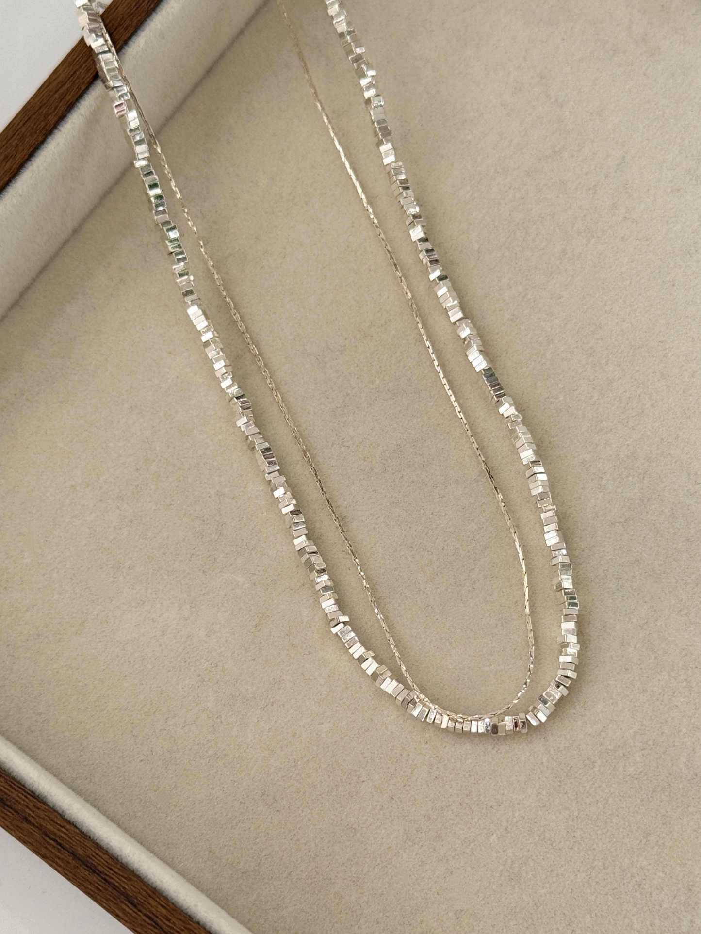 Seul-Gi Double Layer Shimmering Necklace