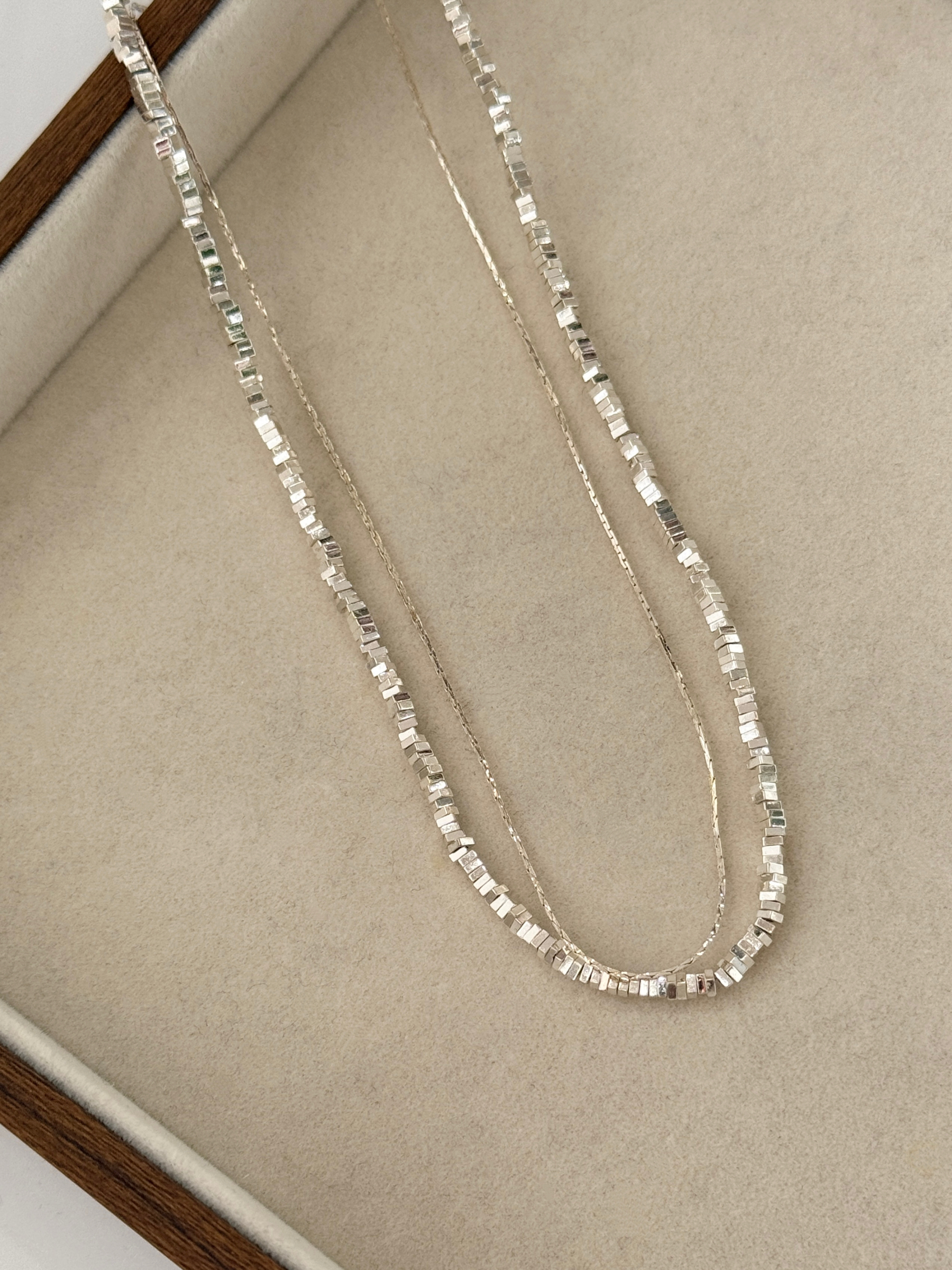 Seul-Gi Double Layer Shimmering Necklace