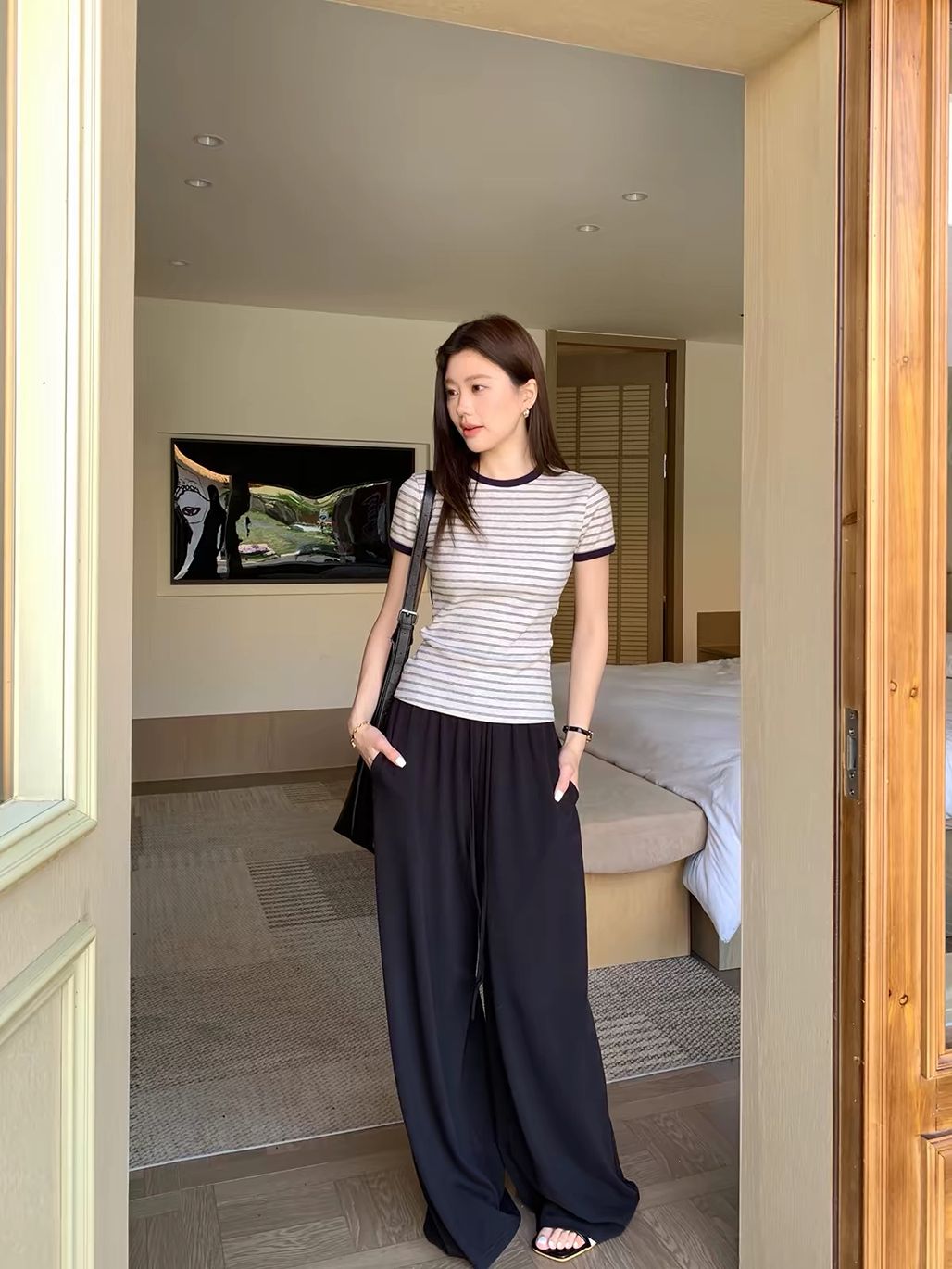 Dafrosa Stripe Ringer Tee