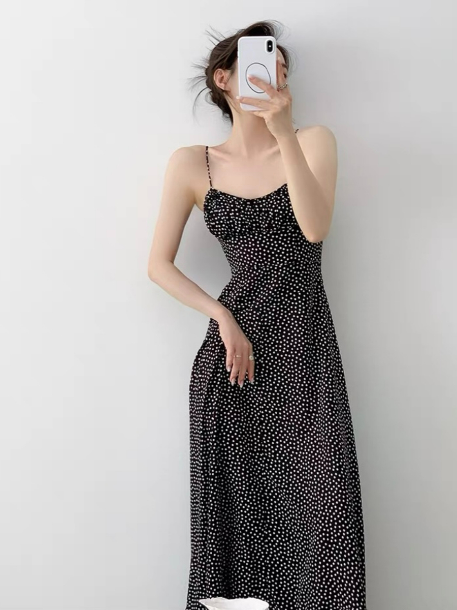 Carol Polka Dots Bustier Cami Dress