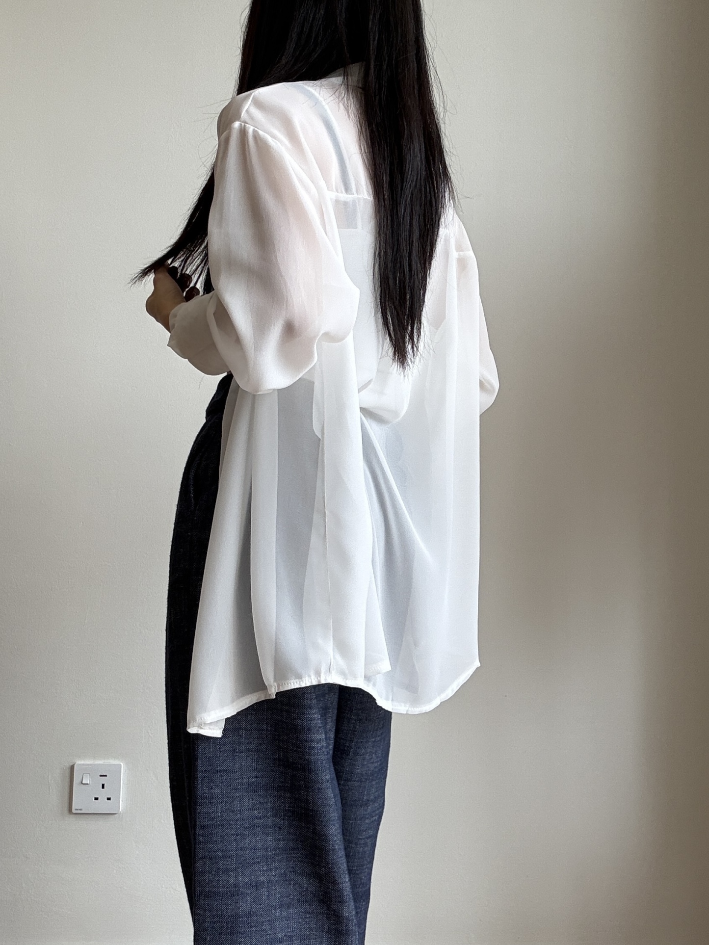 Lala Sheer Chiffon Shirt