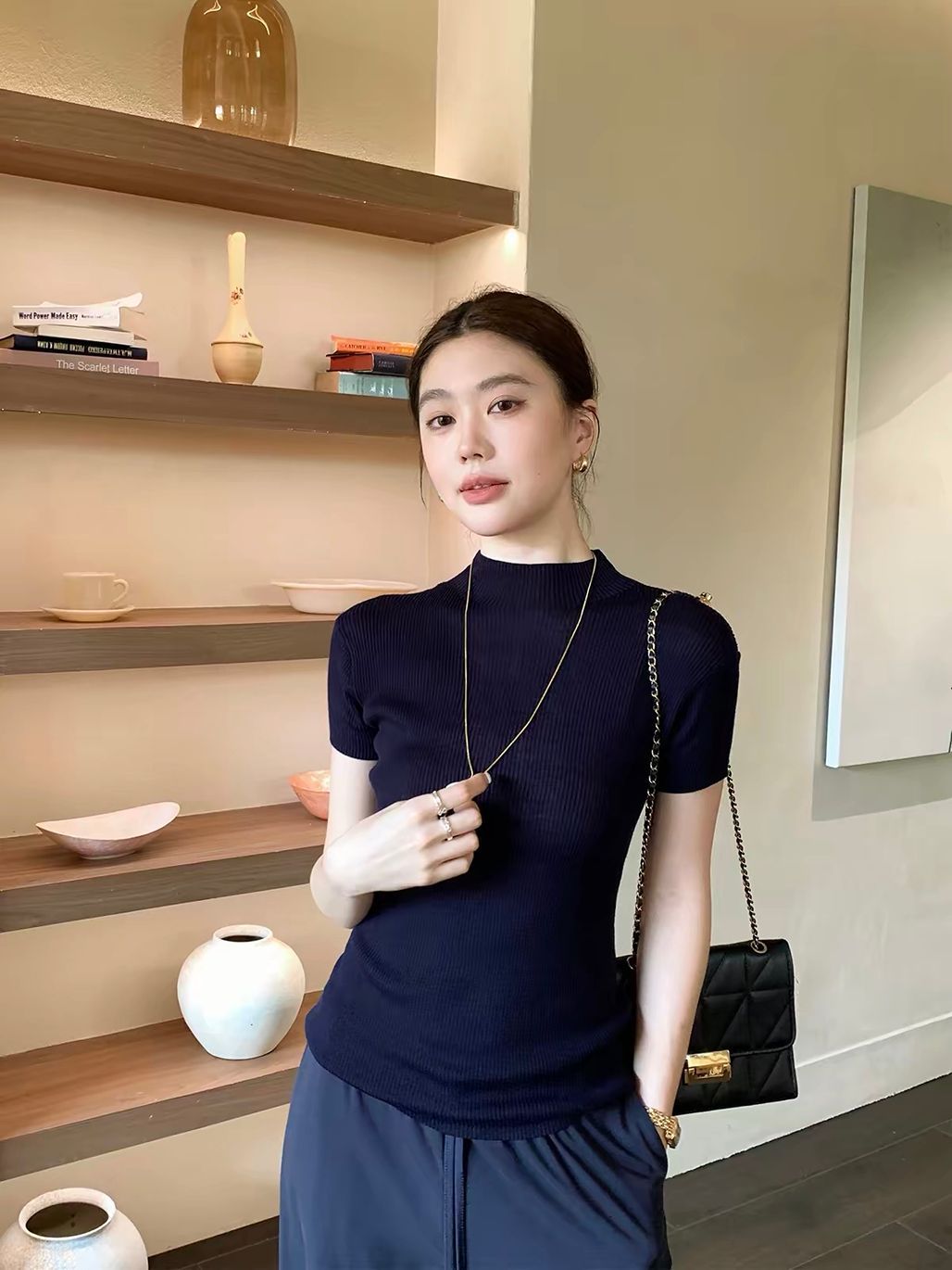 Davignon Mock Neck Top