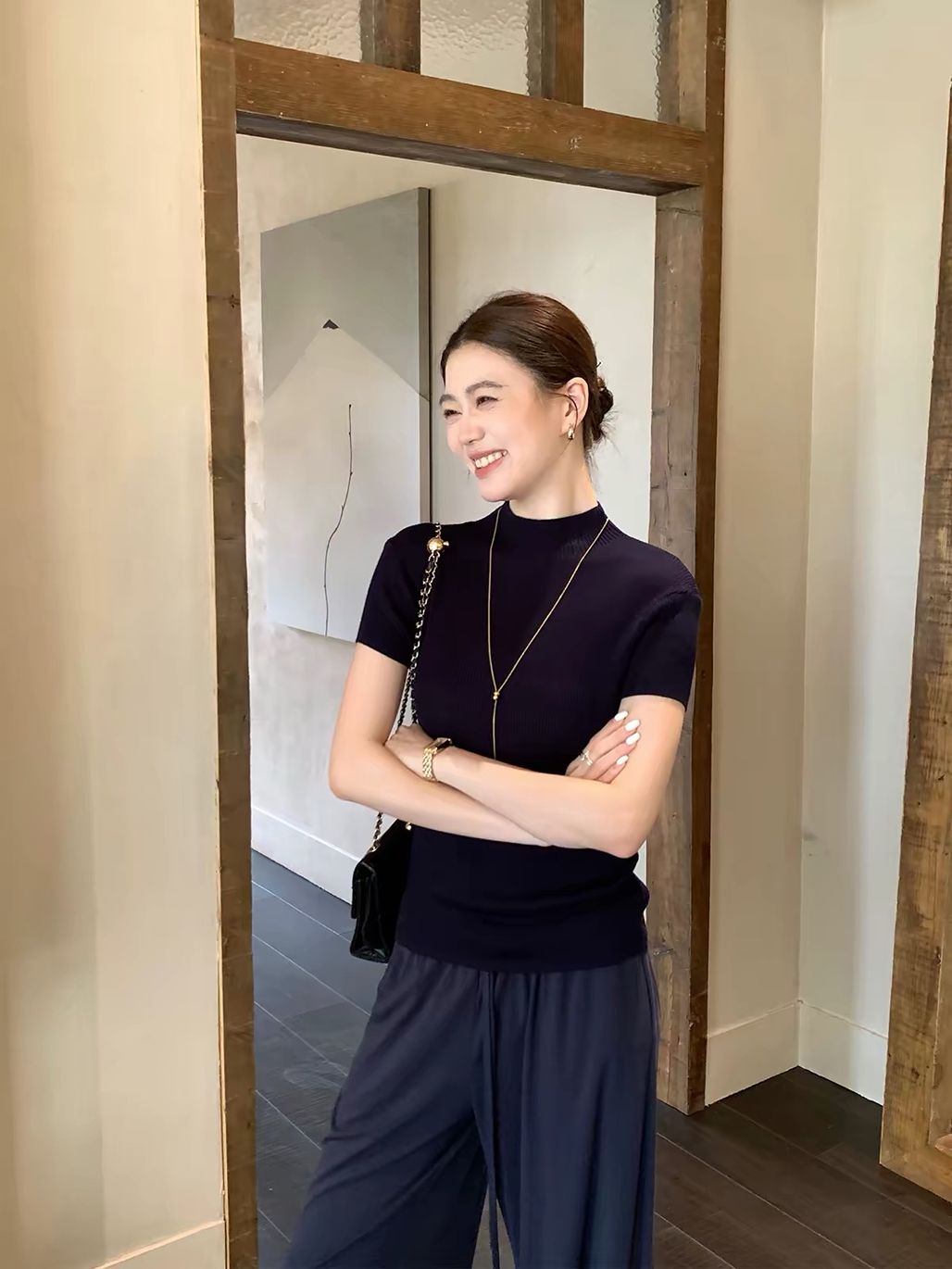 Davignon Mock Neck Top