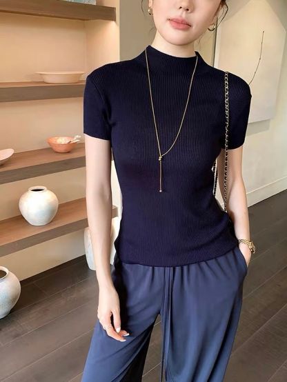 Davignon Mock Neck Top