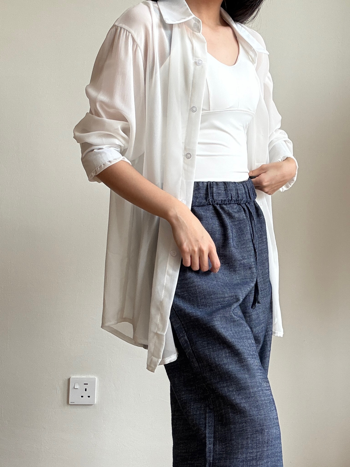 Lala Sheer Chiffon Shirt
