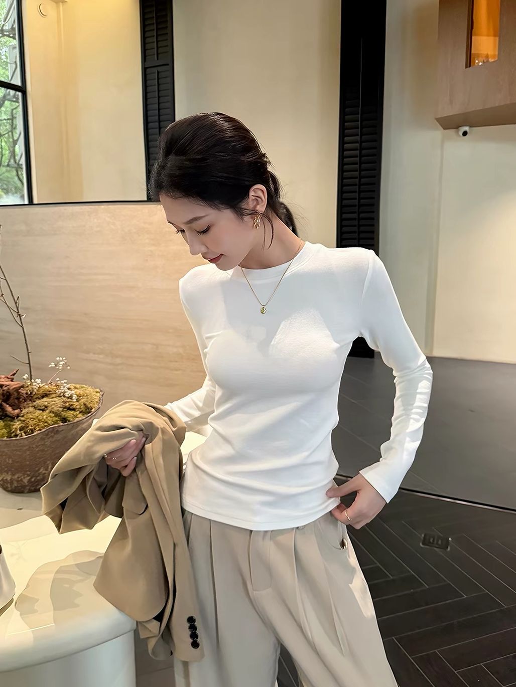 Drifa Round Neck Long Sleeve Top