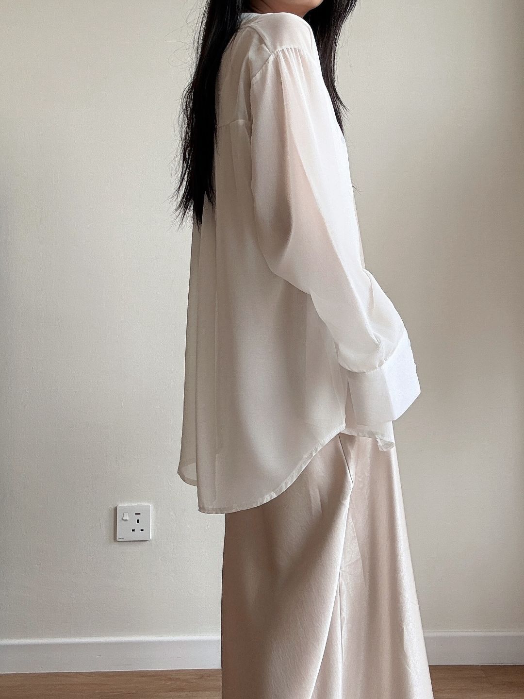 Lala Sheer Chiffon Shirt