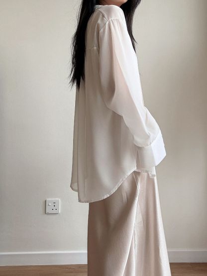 Lala Sheer Chiffon Shirt