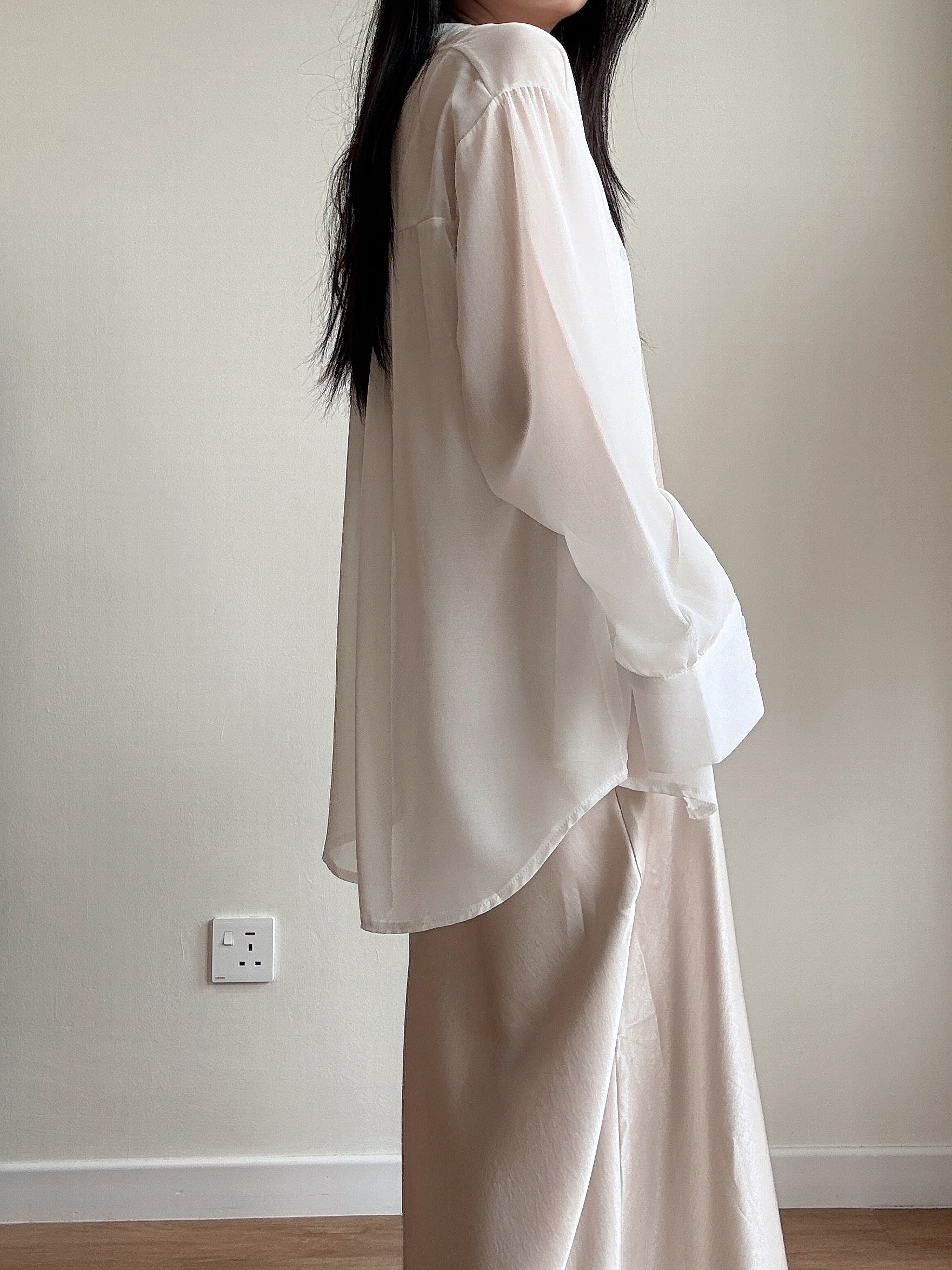 Lala Sheer Chiffon Shirt