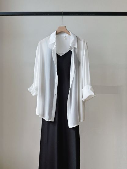Lala Sheer Chiffon Shirt