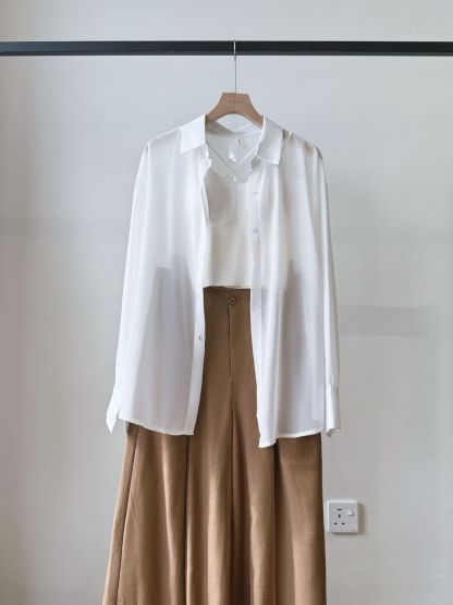 Lala Sheer Chiffon Shirt