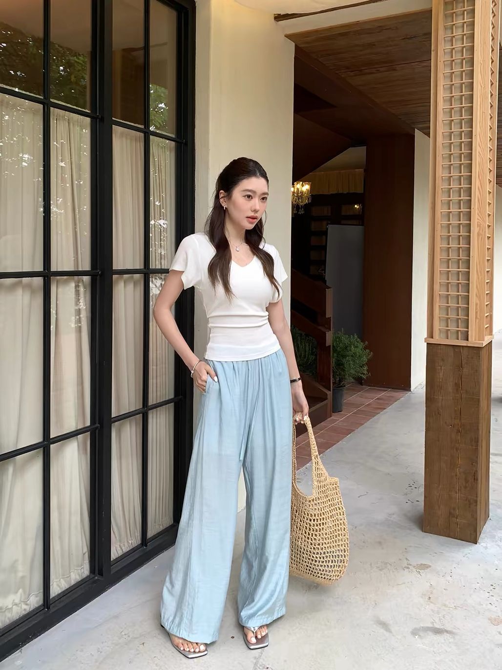 Dinny Linen Blend Relax Pants