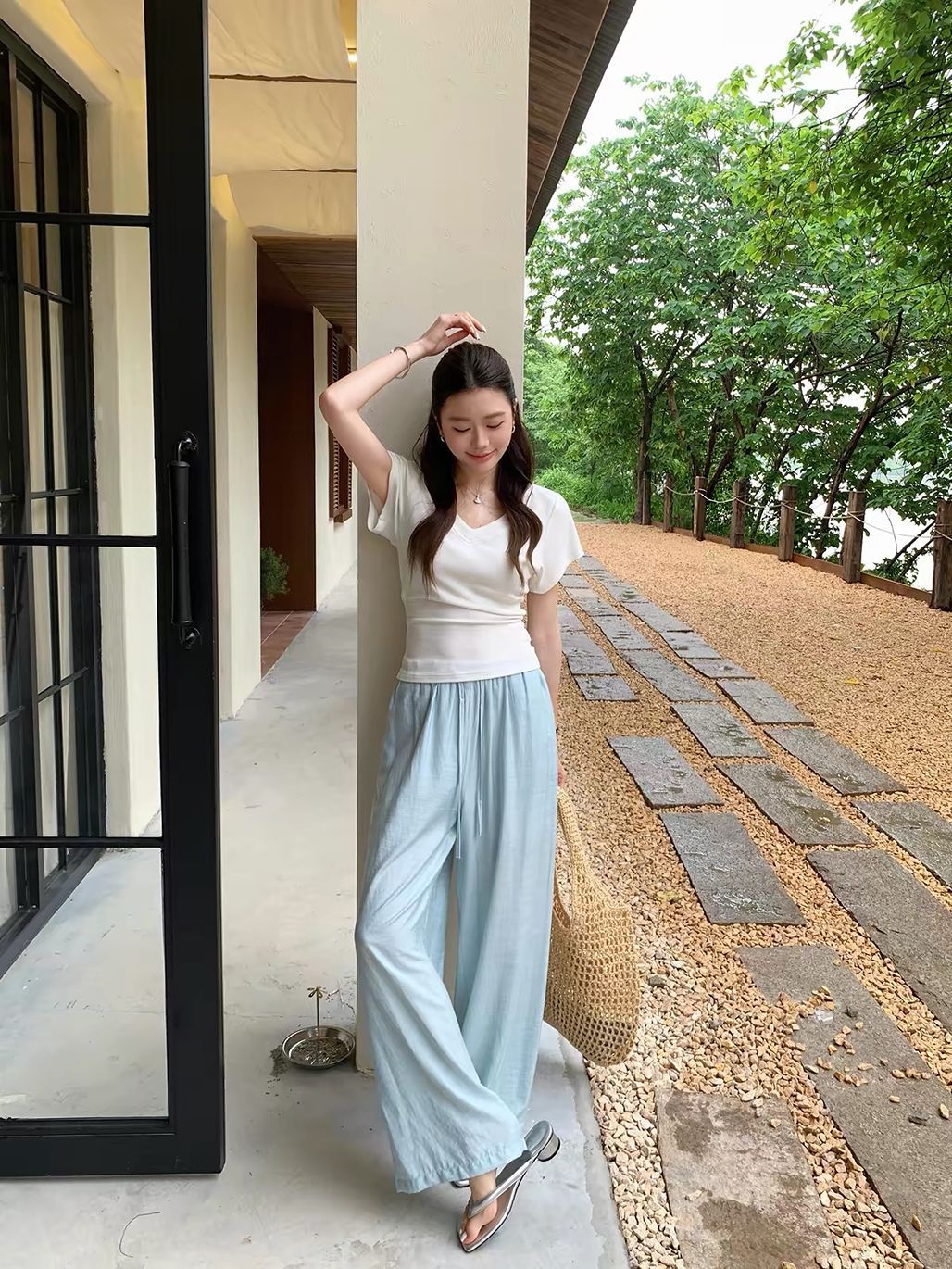 Dinny Linen Blend Relax Pants