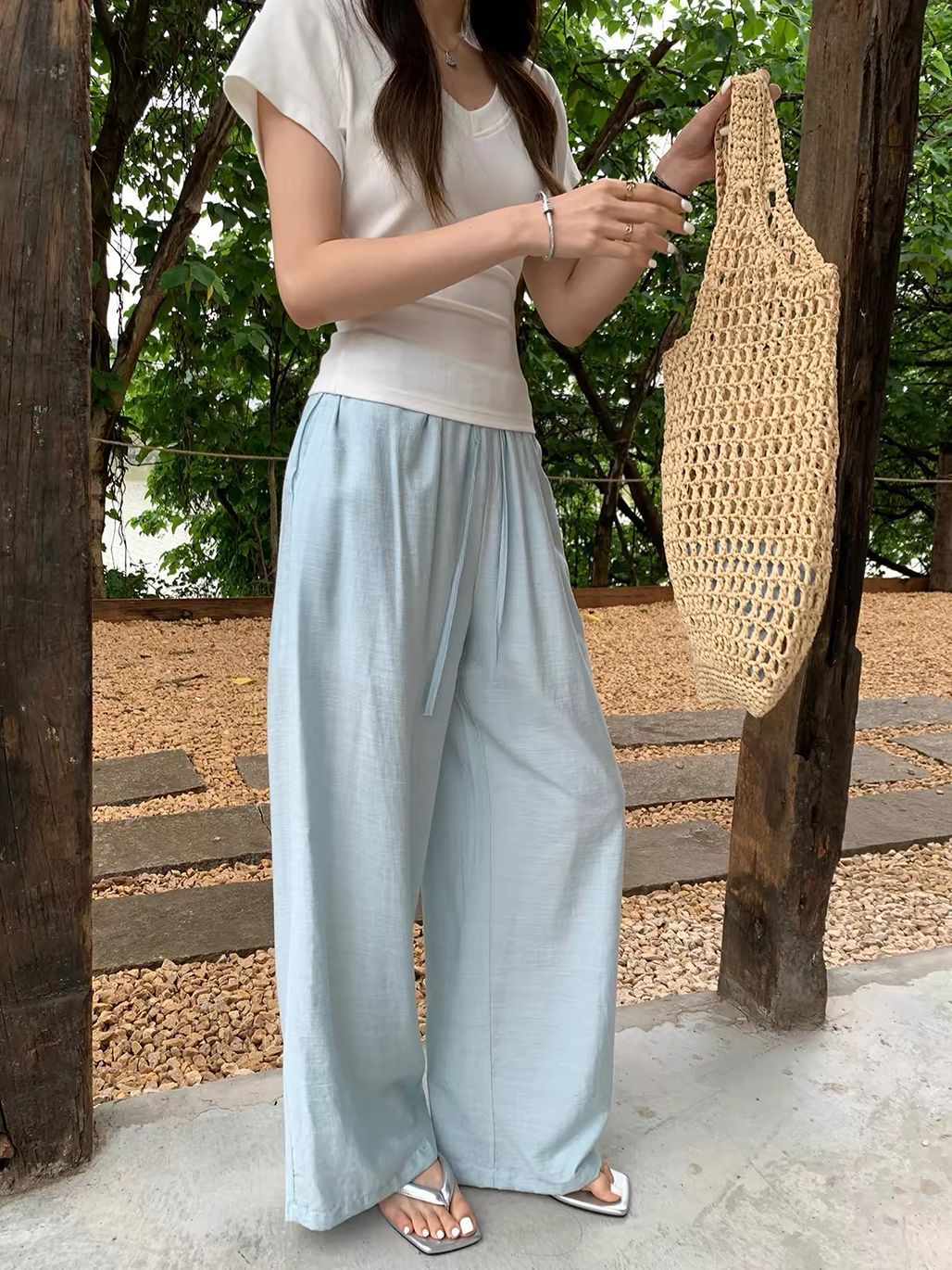 Dinny Linen Blend Relax Pants