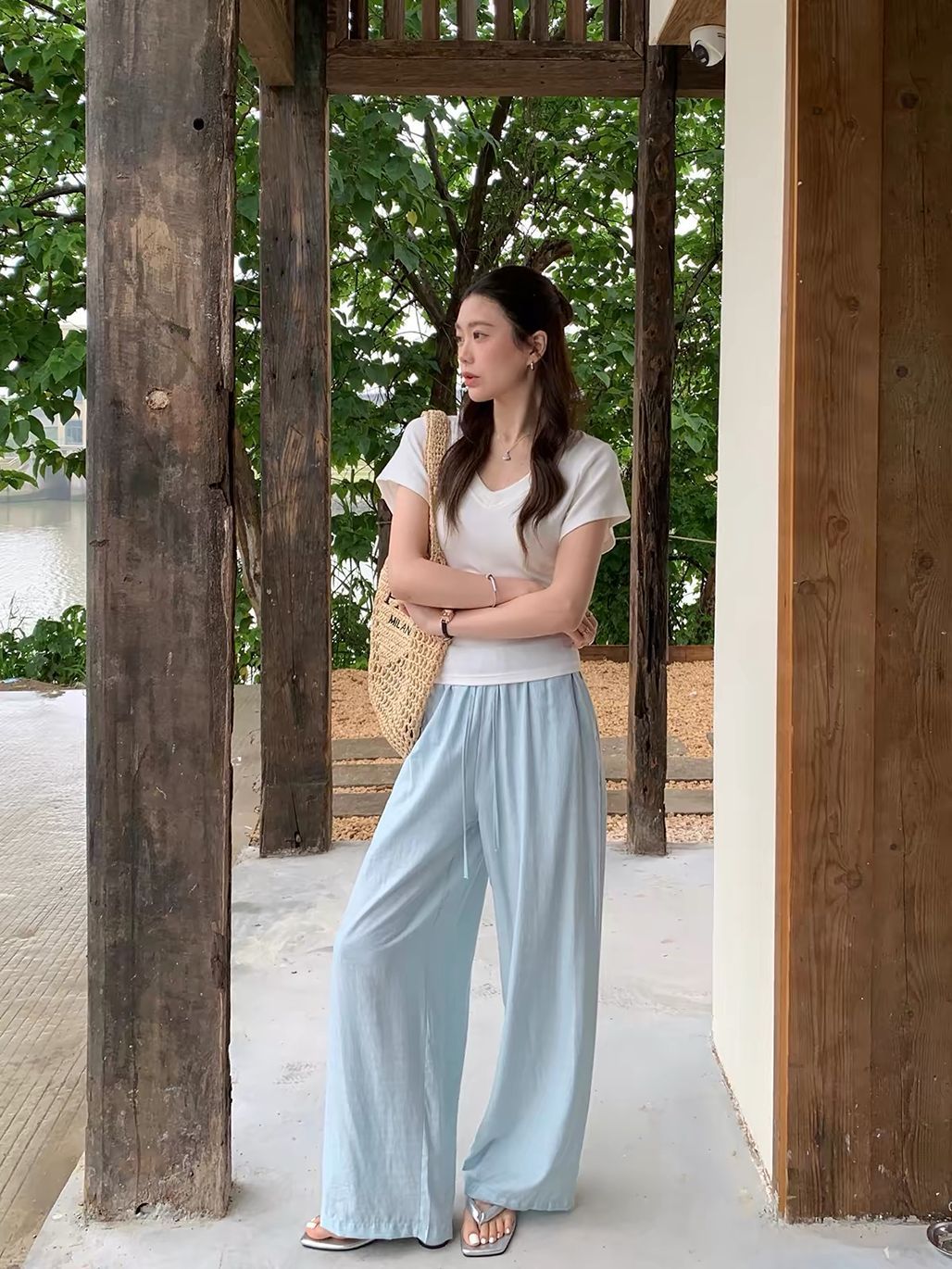 Dinny Linen Blend Relax Pants