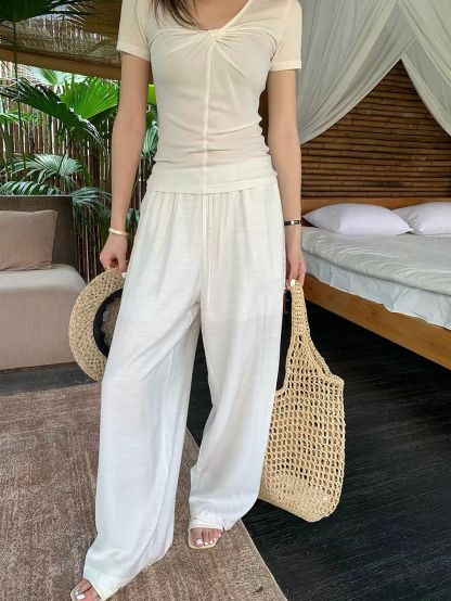 Dinny Linen Blend Relax Pants
