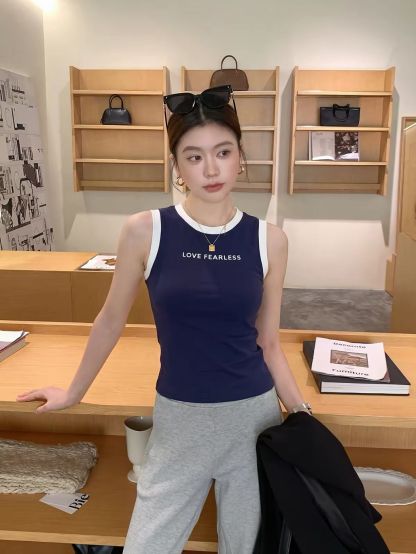 Doppy Love Fearless Ringer Tank Top