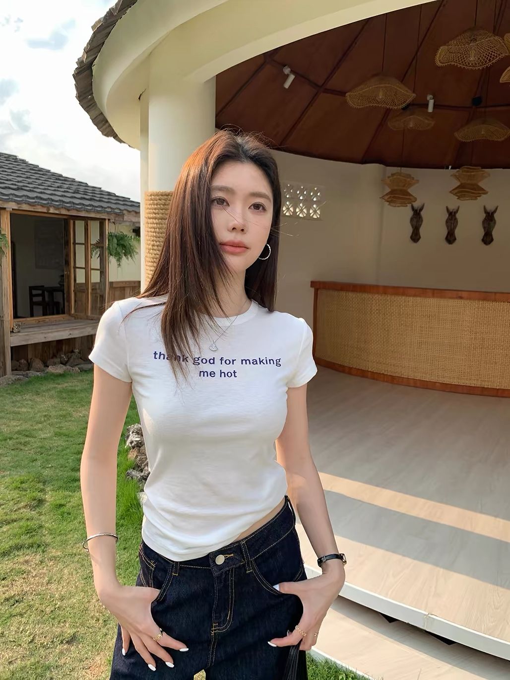 Diwya Alphabet Printing Fitted Tee