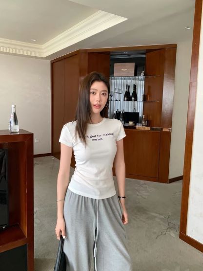 Diwya Alphabet Printing Fitted Tee