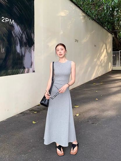 Duena Ruched-Side Fitted Maxi Dress