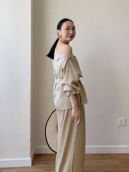 Warren One Shoulder Top & Pants Set