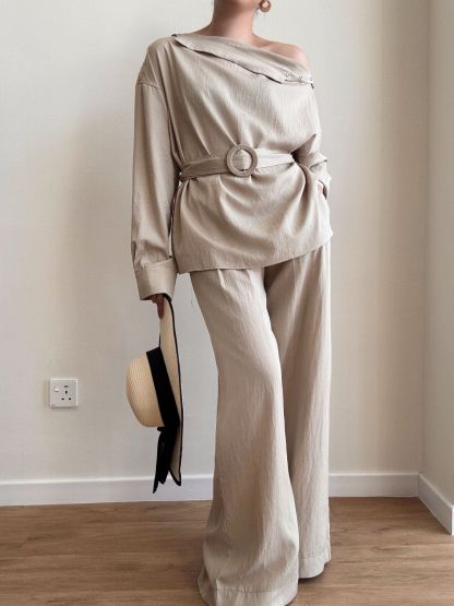 Warren One Shoulder Top & Pants Set