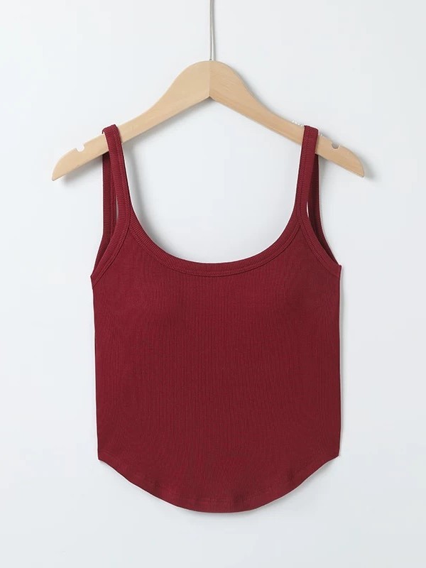 Qynna Low Back Padded Top-The Black Bow-