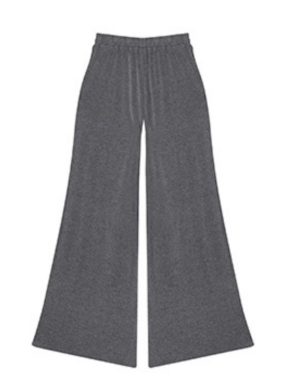 Xareny Off Shoulder Asymmetric Knit Top & Pants-The Black Bow-