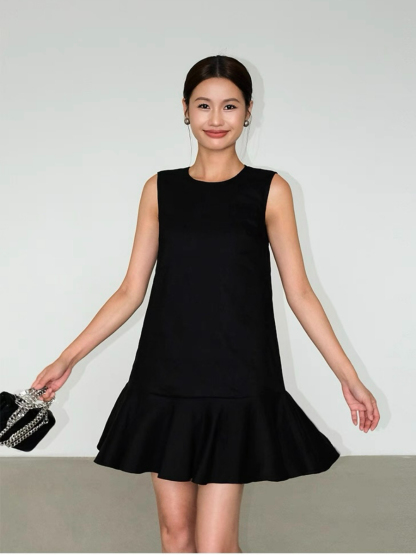 Amelia Ruffle Trim Dress