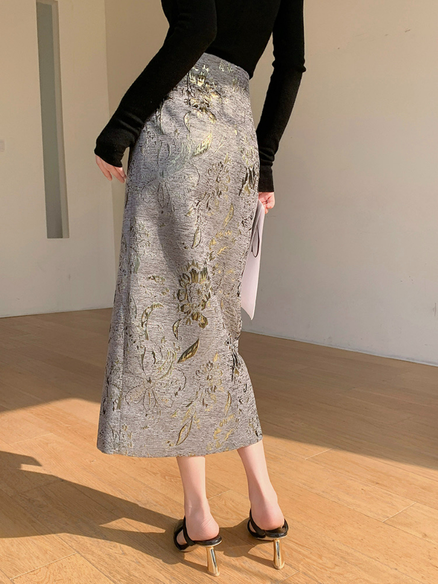 Xin Hua Oriental Skirt-The Black Bow-