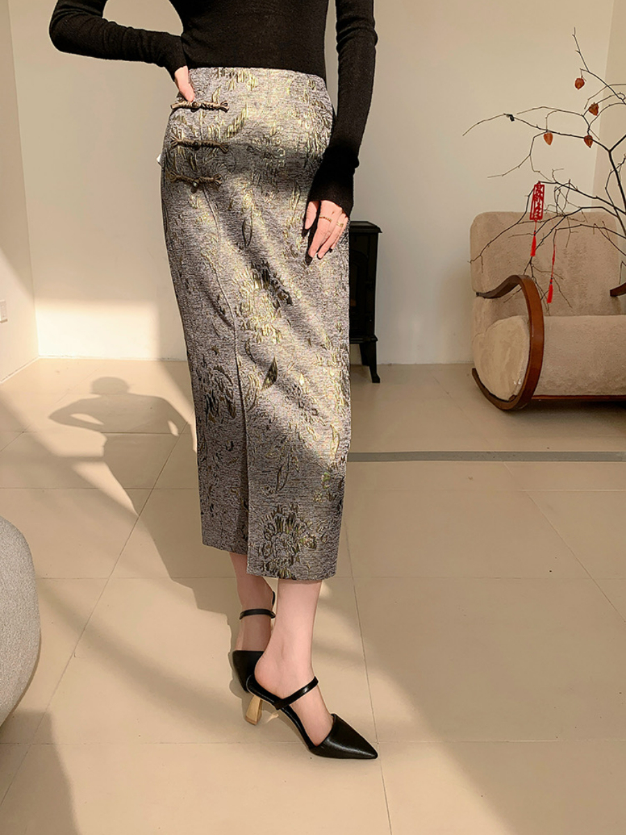 Xin Hua Oriental Skirt-The Black Bow-