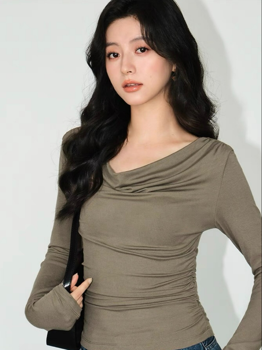 Alice One Shoulder/ Swing Collar Two Way Top