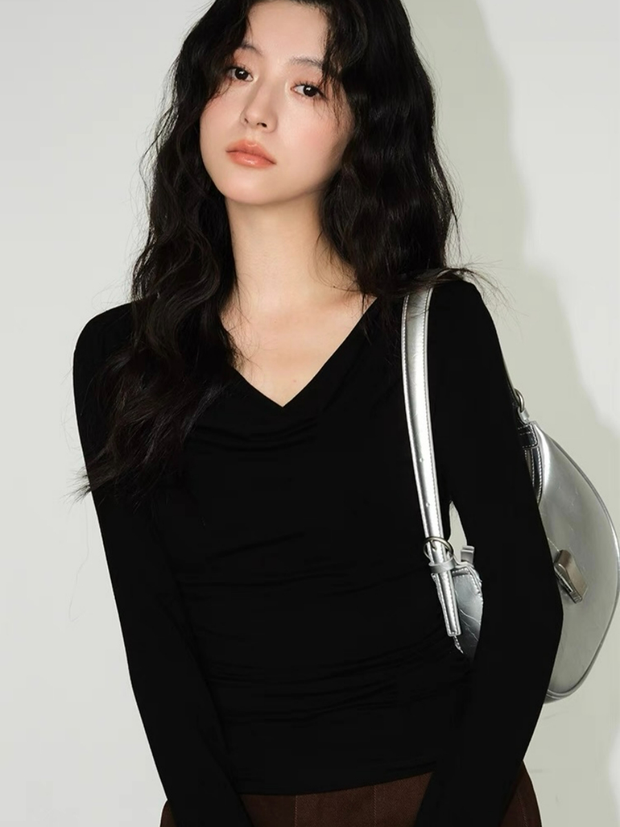 Alice One Shoulder/ Swing Collar Two Way Top