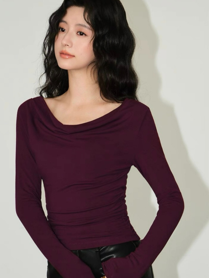 Alice One Shoulder/ Swing Collar Two Way Top