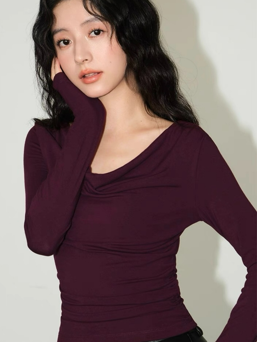 Alice One Shoulder/ Swing Collar Two Way Top