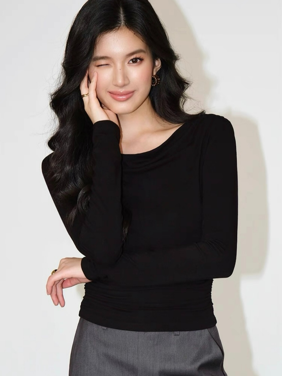 Alice One Shoulder/ Swing Collar Two Way Top