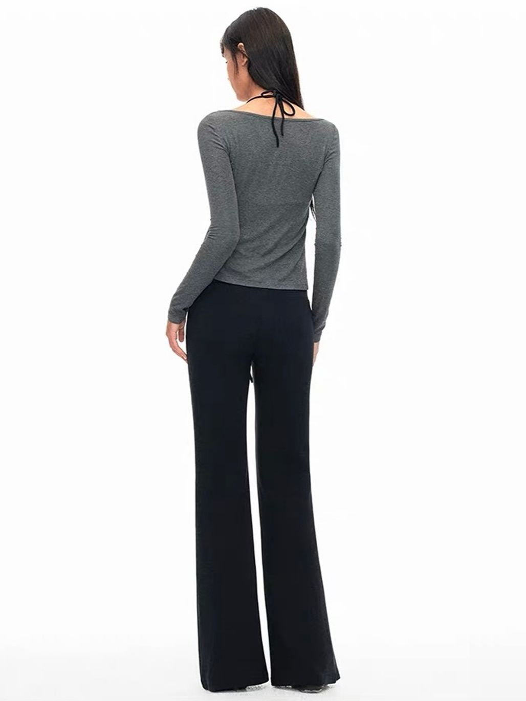 Grady Twist-Front Open Cardigan