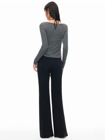 Grady Twist-Front Open Cardigan
