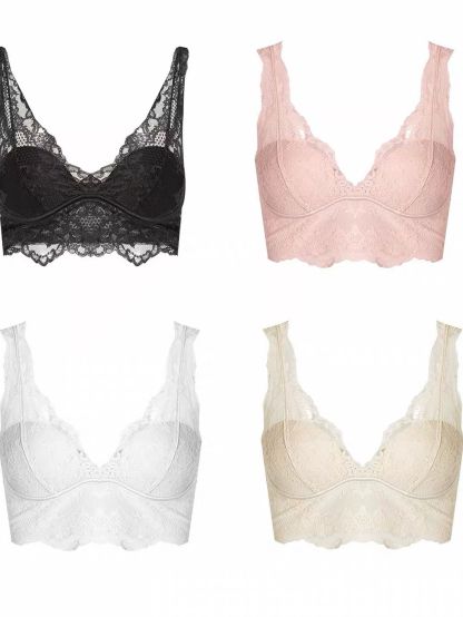 Glorya Floral-Lace Bralette Top