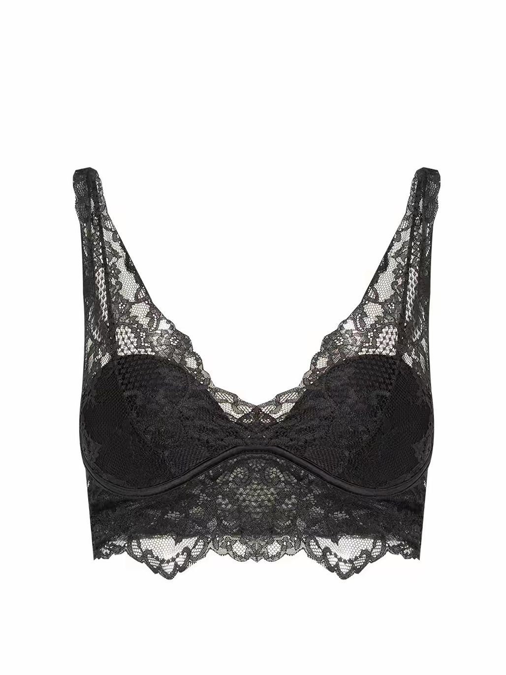 Glorya Floral-Lace Bralette Top