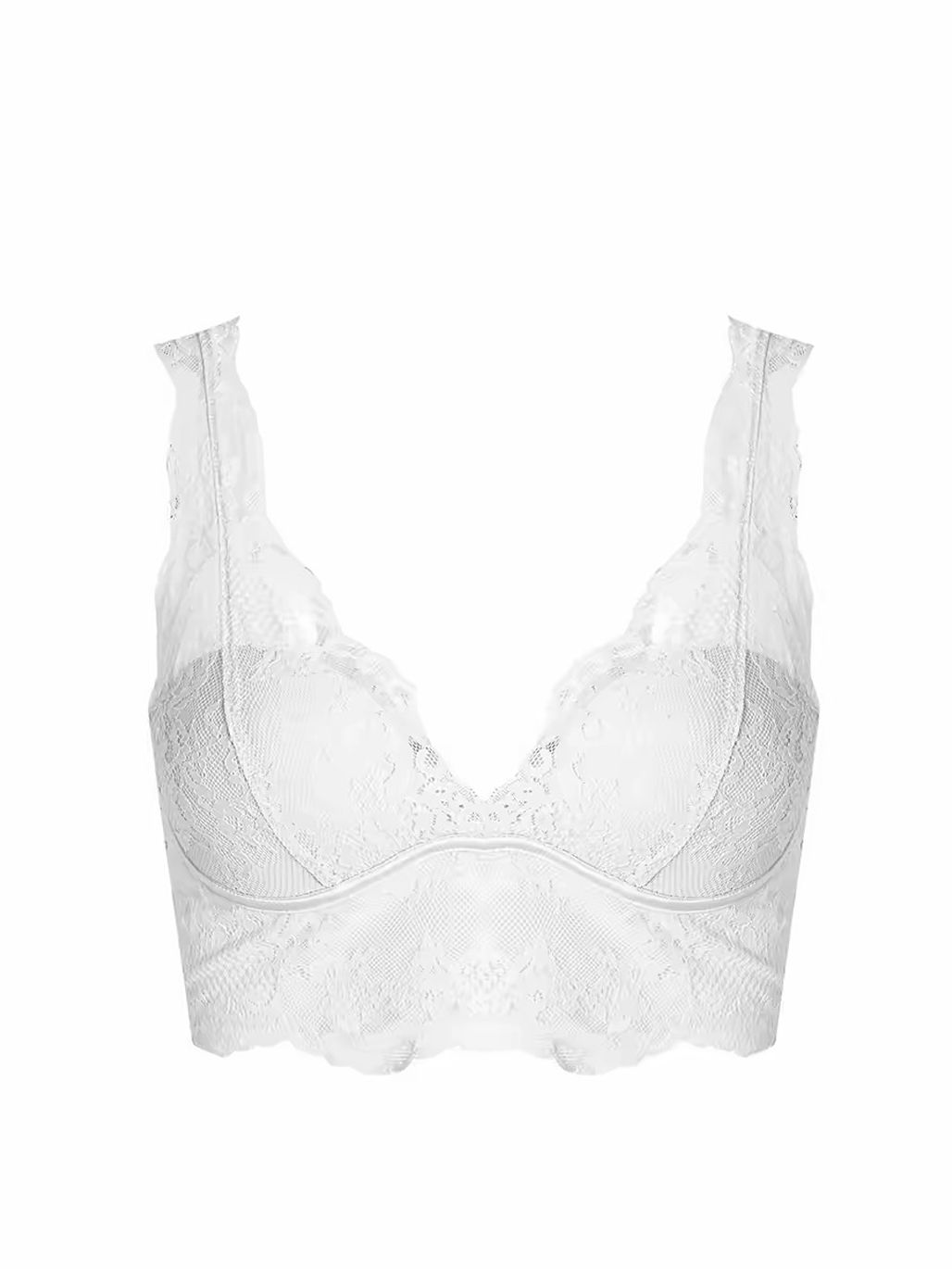 Glorya Floral-Lace Bralette Top