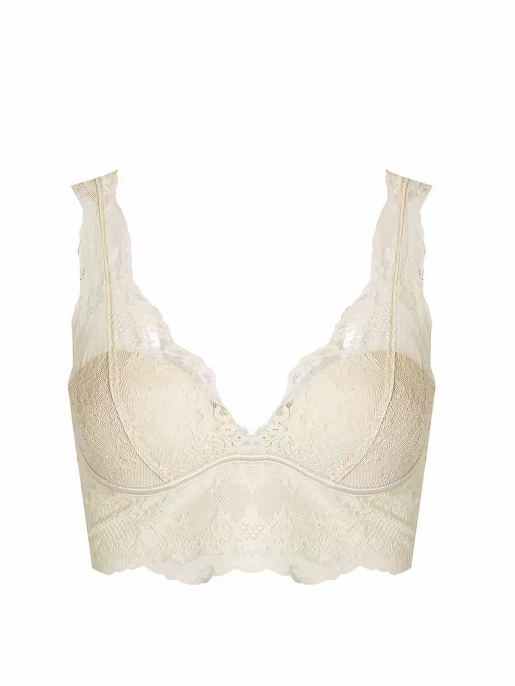 Glorya Floral-Lace Bralette Top