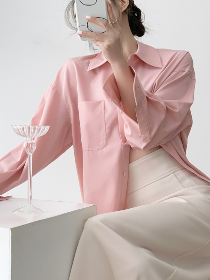 Xaylee Drop Shoulder Shirt-The Black Bow-