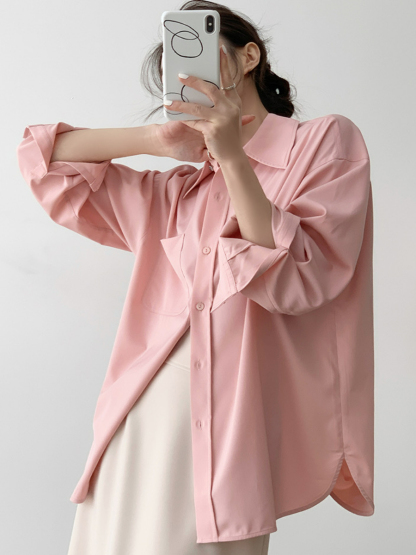 Xaylee Drop Shoulder Shirt-The Black Bow-