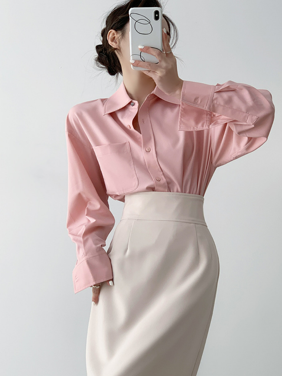 Xaylee Drop Shoulder Shirt-The Black Bow-