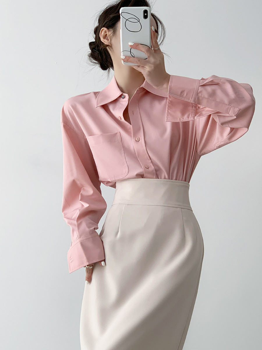 Xaylee Drop Shoulder Shirt-The Black Bow-