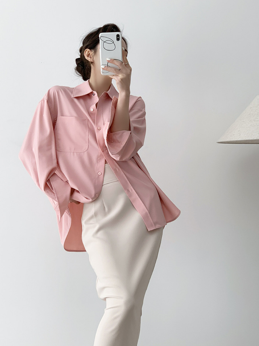 Xaylee Drop Shoulder Shirt-The Black Bow-