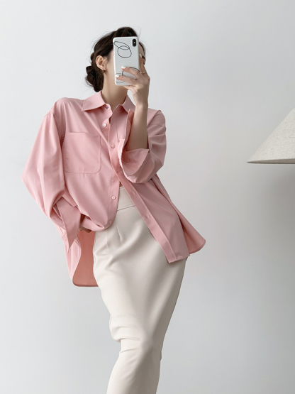 Xaylee Drop Shoulder Shirt-The Black Bow-